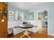 Charming dining nook with built-in seating, natural light, and stylish decor at 228 Deleon Rd, Debary, FL 32713