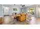Stylish living room featuring a flatscreen TV and a comfortable seating area at 228 Deleon Rd, Debary, FL 32713