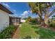 Lush backyard with green grass and a mature tree providing plenty of shade at 2411 Trafalgar Dr, Orlando, FL 32837