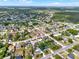 Aerial view of a home in a residential neighborhood, outlined in red, highlighting the close proximity to homes at 2764 W Covington Dr, Deltona, FL 32738