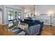 Bright living room showcasing hardwood floors, comfortable furnishings, and an open floor plan, perfect for modern living at 3436 Herringridge Dr, Orlando, FL 32812