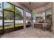 Screened patio features comfortable seating and access to the backyard at 3436 Herringridge Dr, Orlando, FL 32812