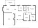 Detailed floor plan showcasing the layout of the home, including the kitchen, bedrooms, and living areas at 5163 Lighthouse Rd, Orlando, FL 32808