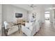 Relaxing living room featuring modern decor, comfortable seating, and a seamless transition to other living spaces at 7021 Della Dr # 52, Orlando, FL 32819