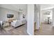 Living room with modern furnishings, open floor plan, and a view into the dining area at 7021 Della Dr # 52, Orlando, FL 32819
