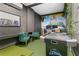 Entertaining game room featuring air hockey table, custom Avatar-themed mural, and comfortable seating at 8953 Amelia Downs Trl, Kissimmee, FL 34747