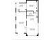Floor plan showing layout of living room, dining area, kitchen, bathroom, laundry, and bedroom at 9000 Us Highway 192 # 624, Clermont, FL 34714
