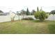 Fenced backyard featuring a swing set and mature landscaping at 9311 Sonia St, Orlando, FL 32825