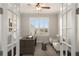 Bright office space with natural light, plantation shutters, and stylish furnishings at 970 Timberview Rd, Clermont, FL 34715