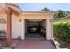 Attached single-car garage, showcasing functional space with ample storage at 10423 Manassas Cir, Orlando, FL 32821