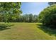 Large open grassy field with trees in the background at 10423 Manassas Cir, Orlando, FL 32821