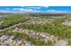 Scenic aerial view of a residential neighborhood surrounded by lush greenery and mature trees at 1117 Damask St, Celebration, FL 34747