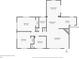 Detailed floor plan showcasing the layout of the home's kitchen, bedrooms, and living spaces at 132 W Lauren Ct, Casselberry, FL 32730