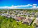 Aerial view of a residential neighborhood, showcasing homes with lush green lawns and mature trees at 14001 Jomatt Loop, Winter Garden, FL 34787