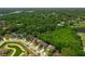 This stunning aerial shot showcases a neighborhood close to ponds, green spaces, and a golf course at 145 Circle Hill Rd, Sanford, FL 32773