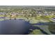 Aerial view of a community on a lake, with private docks at 14700 Avenue Of The Rushes, Winter Garden, FL 34787