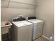 Well-lit laundry room equipped with a washer, dryer and utility sink at 14841 Porter Rd, Winter Garden, FL 34787