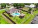 Picture of the backyard pool area featuring a charming gazebo at 1802 Concert Rd, Deltona, FL 32738