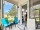 Relaxing screened lanai with comfortable seating and a view into the house at 2012 Gold Spring Cv, Kissimmee, FL 34743