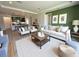 Beautiful living room featuring an open layout to the kitchen and modern furniture at 2741 Nottel Dr, St Cloud, FL 34772
