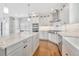 Bright, modern kitchen features stainless steel appliances, a large island, and white cabinets and countertops at 441 N Capen Ave, Winter Park, FL 32789