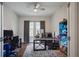 Office space with desk, storage, and plenty of natural light at 459 Dancing Water Dr, Winter Springs, FL 32708