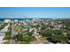 Aerial view showing property's proximity to beach access and Detwiler Park at 505 S Cooper St, New Smyrna Beach, FL 32169