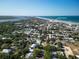 Aerial view showing the property's proximity to Flagler Avenue and the Atlantic ocean at 505 S Cooper St, New Smyrna Beach, FL 32169