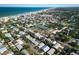 Aerial view showcasing the property's location near Detwiler Park and the beach at 505 S Cooper St, New Smyrna Beach, FL 32169