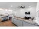 Open layout features the kitchen and living area, with plenty of space for entertaining at 779 Firerock Ln, Debary, FL 32713