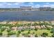Aerial view of lakefront properties, highlighting proximity to Downtown Orlando and International Drive at 9018 Southern Breeze Dr, Orlando, FL 32836
