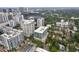 Stunning aerial view of the city skyline, lake, and surrounding neighborhood at 101 S Eola Dr # 1018, Orlando, FL 32801