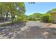 Driveway showing plenty of space and surrounded by mature trees and landscaping at 1125 N Mc Donald St, Mount Dora, FL 32757