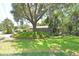 Lush front yard with a large tree shading the house and grass at 1125 N Mc Donald St, Mount Dora, FL 32757