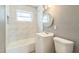 Modern bathroom featuring a tiled shower, updated fixtures, and white vanity providing comfort at 1234 Parker Ave, Deltona, FL 32725