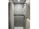 Remodeled shower with gray subway tile, mosaic accent, and new shower head at 2013 Sarazen Ct, Orlando, FL 32808