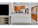 Kitchen with granite counters and stainless steel appliances visible from the living area at 217 E Hillcrest St, Altamonte Springs, FL 32701
