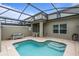 Inviting screened-in pool with seating area and access to outdoor living space at 2400 Reading Trl, Kissimmee, FL 34746