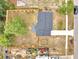 Aerial view of the house, the large backyard, driveway, and mature tree at 358 Prevo Dr, Apopka, FL 32712