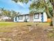 Single-story home featuring a white stucco exterior, blue trim, and a small front yard at 358 Prevo Dr, Apopka, FL 32712