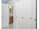 Hallway featuring linen closet and bathroom at 51 Park Ln, Debary, FL 32713