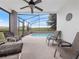 Relaxing screened-in lanai with a pool, perfect for outdoor entertaining and enjoyment at 721 Rollins Dr, Davenport, FL 33837