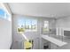 Bright living area with large windows overlooking pool, neutral color palette, and modern finishes at 7770 Sandy Ridge Dr # 207, Reunion, FL 34747