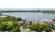 Aerial view of lakeside homes near ICON Park and other attractions in Orlando, Florida at 8125 Via Rosa, Orlando, FL 32836