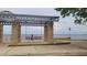 View of a waterfront pavilion with swings facing the Saint Johns River at 900 S Maple Ave, Sanford, FL 32771