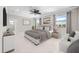 Serene bedroom featuring a ceiling fan, and lots of natural light at 12173 Aztec Rose Ln, Orlando, FL 32827
