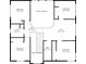 Second-floor floor plan, showcasing bedrooms, bathrooms, a hall, and an open loft area at 13247 Hatherton Cir, Orlando, FL 32832