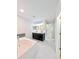 Modern bathroom with a soaking tub, double vanity, and elegant finishes at 2131 Nicollett Way, Leesburg, FL 34748
