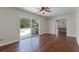Bright living room with sliding glass doors offering a view of the hot tub at 2311 Huron Trl, Maitland, FL 32751