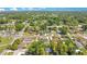 Aerial neighborhood view, showcasing the landscape and surrounding homes at 2812 E Michigan St, Orlando, FL 32806